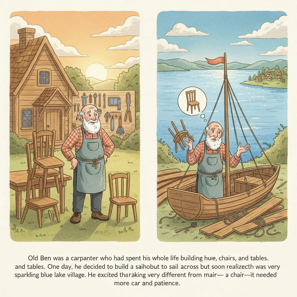 Cover of Ben's Patient Boat — a children's story about patience