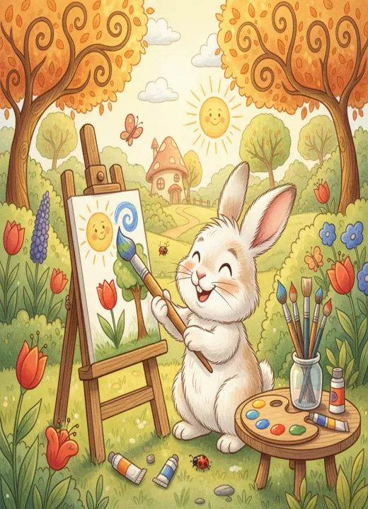 Cover of Benny's Rainbow Paint Adventure — a colorful story about creativity